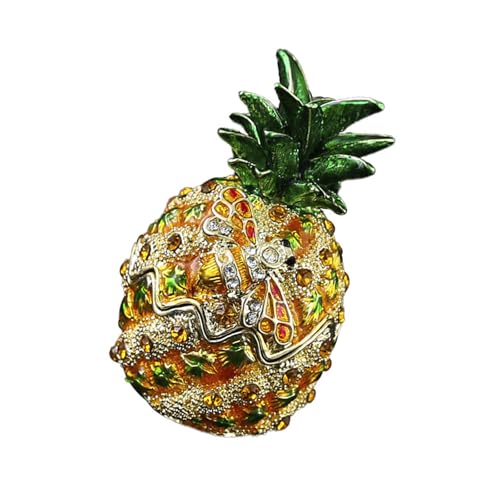Joyero en forma de piña con compartimento metálico seguro para joyas 6