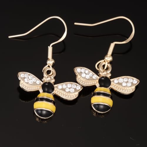 Bee Earrings for Women Gifts Gold Bumble Bee Bumblebee Jewelry Honey Bee Earings3