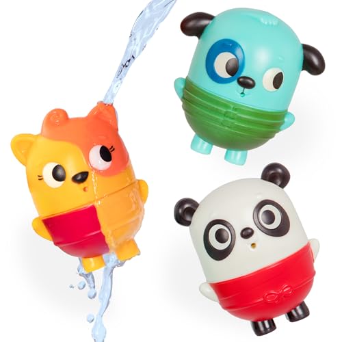 B. toys – Mold Free Bath Toys – Squish & Splash – Water Play & Bath time – Color – Changing Animals – Easy Cleaning Bath Toy – 6+ Months