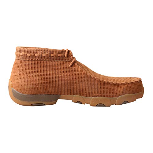 Image of Twisted X Men's Chukka Leather Driving Mocs, Saddle, 14 M