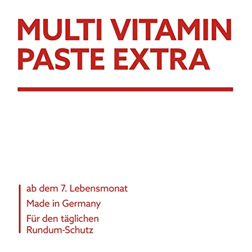 GimCat Multi-Vitamin Paste Extra - Katzensnack mit Fischöl für ein starkes Immunsystem und den Zellstoffwechsel - 1 Tube (1 x 200 g)