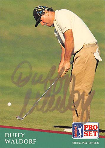 Autograph Warehouse 598127 Duffy Waldorf Autographed Golf Card - PGA, California Golden Bears, SC - 1991 Pro Set No.189