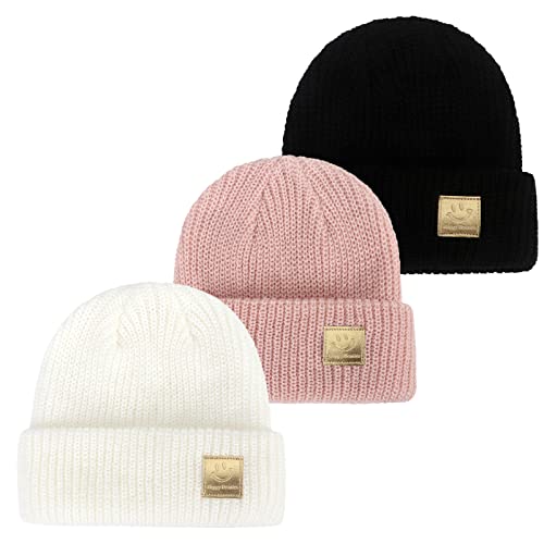 Image of Newborn Baby Wool Hat Cap Turban Toddler Warm Hat Kids Baby Cap Set