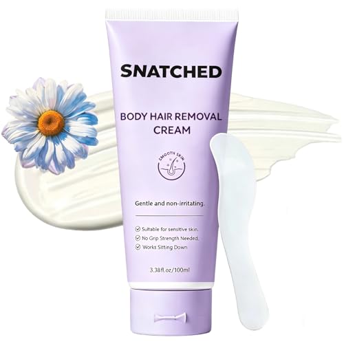 Snatched Hair Removal Cream Body & Facial Hair Removal Cream for Women & Men Gentle Painless Hair Remover for Legs Arms Bikini Line Stomach Underarms