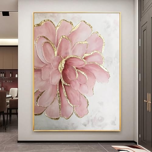 Peinture huile fleur aquarelle sur toile de qualite superieure pour art mural chic