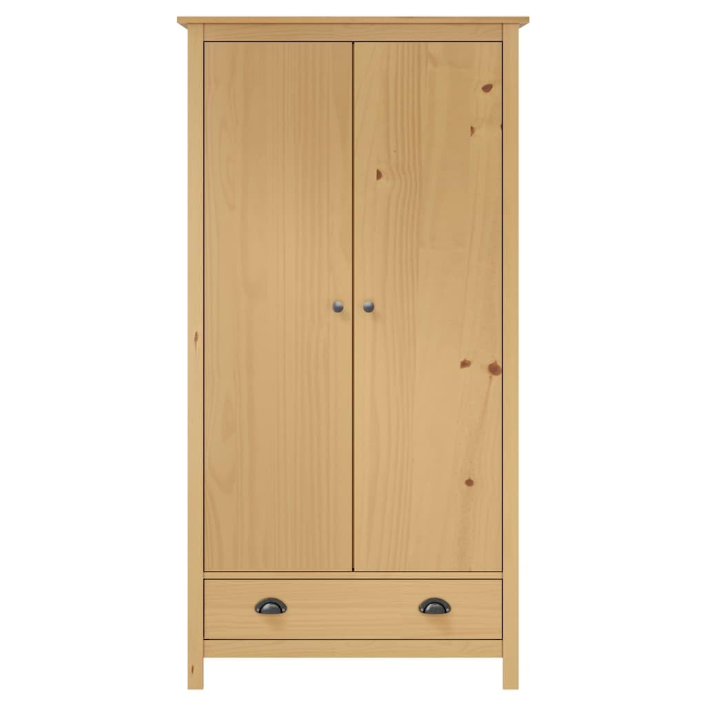 Szafka Vetement Hill 89x50x170 cm z litego drewna sosnowego z szufladą i
