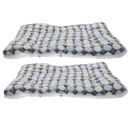 Toddmomy 2Pcs Autumn Winter Pet Mat Comfortable Sleeping Pads for Dogs and Cats Soft Floor Cushions for Crates Sofas and Car for Indoor and Outdoor Use Design