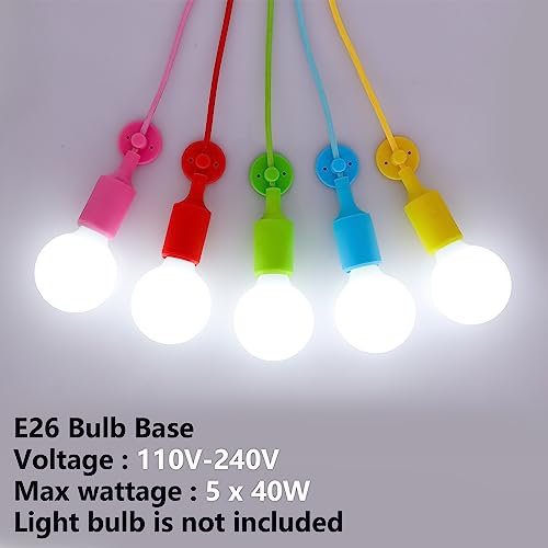 Ymlii Spider Colorful Pendant Light, Kids Fun Chandelier Fixtures thumb #3