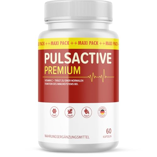Pulsactive Premium Cápsulas | Con ingredientes cuidadosamente seleccionados | Ayuda práctica para tu día a día | 1x60 cápsulas