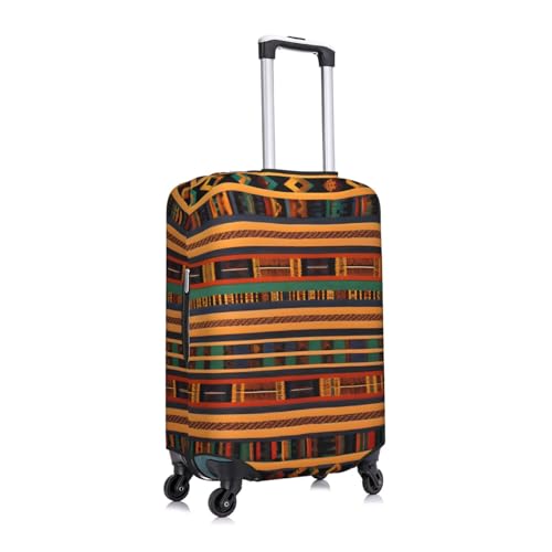 Housse de protection pour valise EdWal L motif tissage africain résistant