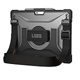 URBAN ARMOR GEAR UAG Microsoft Surface Pro X with Hand Strap & Shoulder Strap Plasma Feather-Light Rugged [Ice] Military Drop Tested Case