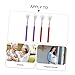 NULYLU 4pcs Portable Telescopic Back Scratcher Skull Massager Retractable Scratcher for Itching Relief Random Color