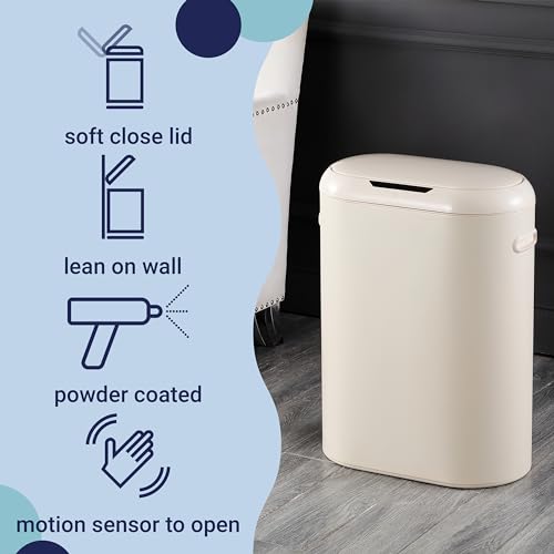 Happimess bote de basura táctil sensor 13.2 galones miniatura 3