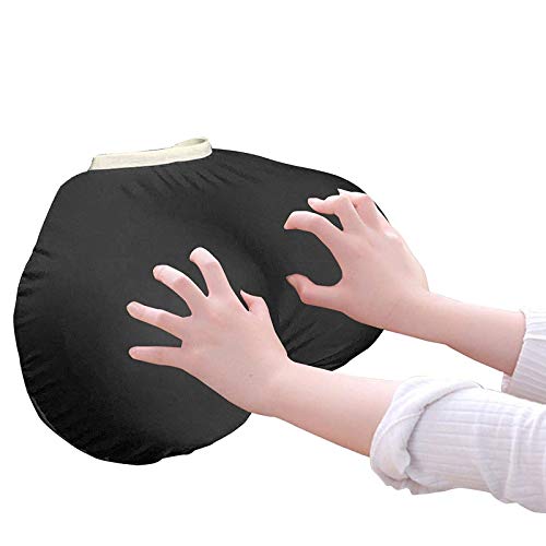 Boobs Breasts Pillow Cushion, Soft Memory Foam Sleep Pillow 3D Artificial Breast Pillow Creative Breast Shape Pillow with Red Matte Spandex Cover Case Sexy Kawaii Toy Gift for Girlfriend Couples