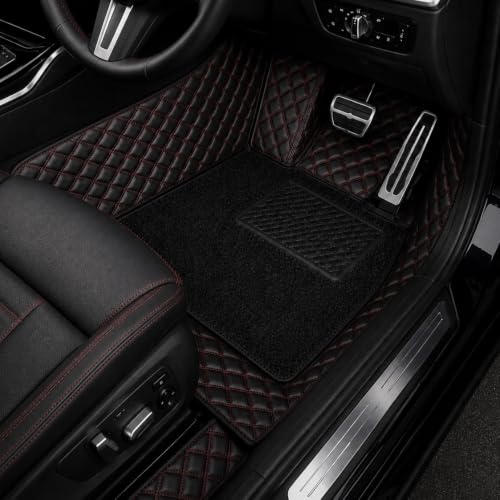 Image of 7D Car Floor Mat for Skoda Kushaq 2026 | Black Red