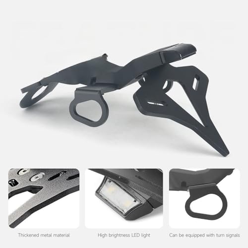 Support de plaque moto à queue courte rigide pour cadre MT-10