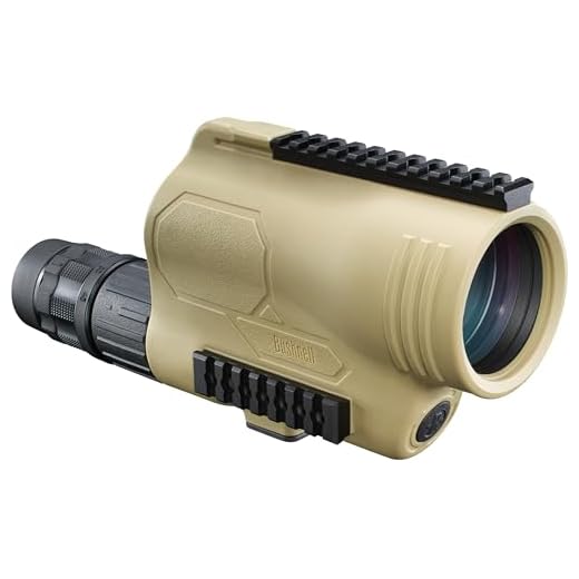 Bushnell 781545ED Legend T-Series Flp Spotting Scope with Mil-Hash Reticle, 15-45 x 60mm, Tan