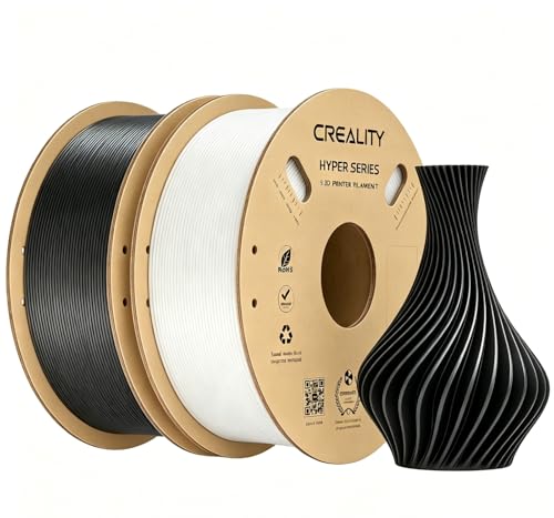 Creality Hyper PLA 3D Printer Filament 1.75mm, 2 Pack 1kg Spool (2.2lbs),High Speed Printing, High Diameter Consistency,