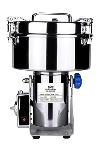 KUKU® 4000 Watts Dry Grinder for Spices, Herbs, and Dry Fruits – High-Power and Versatile Kitchen Appliance KUKU® 4000 Watts Dry Grinder for Spices, Herbs, and Dry Fruits – High-Power and Versatile Kitchen Appliance