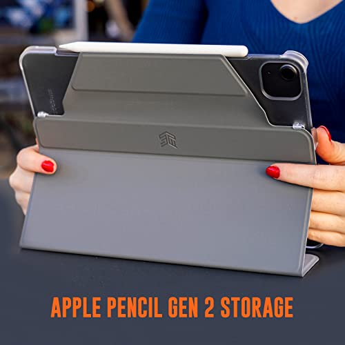 Image of STM Studio for iPad Air 11-inch (M3 2025 /M2 2024 5th /4th Gen) & iPad Pro 11 Inch (4th /3rd /2nd /1st Gen) - Lightweight Protective Case w /Apple Pencil Holder (Purple)
