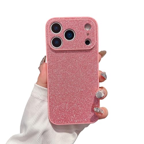 High-End Glitter Electroplated Case for iPhone 17/16/15/14/13/12 Plus Pro Max, 2026 New Thin Luxury Stylish Finish Shiny Silicon