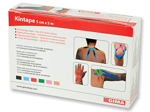 Gima, Ultra Adhesive Kinesiology Tape, Hypoallergenic, Waterproof and Elastic up to 160%, Thickness 0.48 mm - Image 4