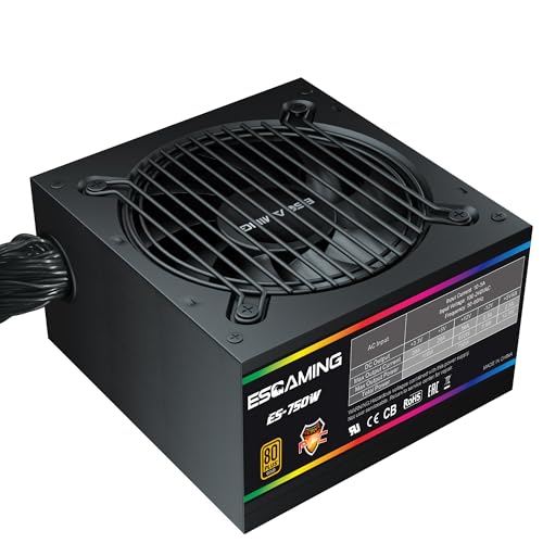 Fuente de alimentación ATX 750W 80 Plus Gold no modular miniatura 2