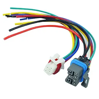 4L60E 4L80E 4L65E Neutral Safety Switch Pigtails Switch Connector 7 & 4 Wire Compatible with GM 1995 to 2004 4-Speed Automatic Transmission WPTRK30
