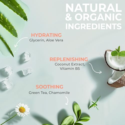 Vanilla Coconut Shower Gel Body Wash - USA Made with Organic & Natural Ingredients, Moisturizing Cleansing Gel for Women, Gentle & Non Toxic Daily Wash for Sensitive Skin, Clean Body Soap Liquid - Image 5