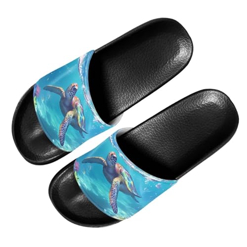 Image of Footwear for Mens Open Toe Athletic Sandals Anti-Slip Sole Slide Sandals Pillow House Flat Shoes Comfortable Slip On Slippers for Indoor & Outdoor