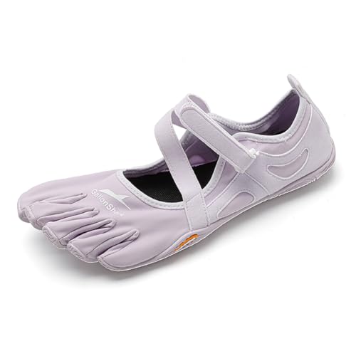 Gallonshark Barefoot Magic Claw Five Finger Shoes Home Essentials Multi-Purpose & Ultra-Portable Hook And Loop Shoes For Women Purple-6-6.5