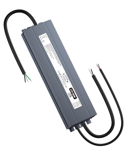 Image of Dimmable LED Driver, 12V 80W Triac Dimmable Power Supply, AC to DC Low Voltage Transformer, Compatible with Lutron and Leviton Dimmers, Waterproof IP67,Smooth Flicker Free Dimming for LED Strip Lights