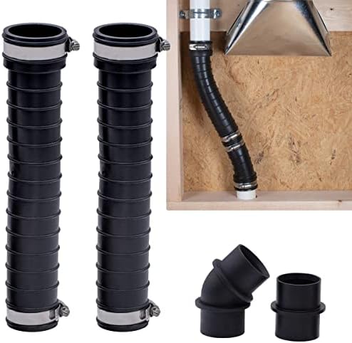 Fernco QwikFlex 24-in. Flexible Pipe Connector Kit for Offset or Hard To Reach 1-1/2-in. SCH40 PVC DWV Connections