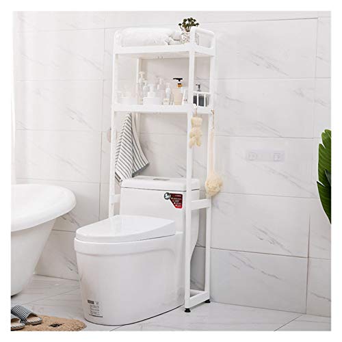 2-lagiges Toilettenregal, Freistehendes Badezimmerregal, Toilettenregal Badezimmer Waschmaschine zur Aufbewahrung Badezimmerschrank(143 * 48.3 *
