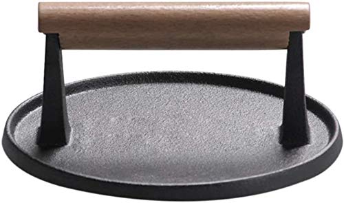 Gusseisen Steak Press Board Grillwerkzeuge Teppanyaki Teppanyaki Tintenfisch Press Board Barbecue Outdoor Picknick Zubehör