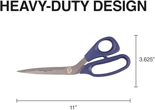 Miniatura 5 de Klein Tools 7310 Tijeras de recortadora dobladas de alta resistencia, fabricadas en Estados Unidos, tijeras ambidiestras grandes de acero inoxidable