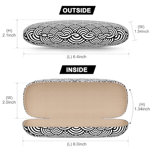 Image of Eyeglasses Case, Hard Shell Protective Case for Glasses, Unisex for Women Men