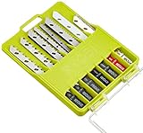 Gran calidad. Ryobi 5132002812 - Hoja de sierra de calar (10 unidades) RAK6JSBW - Juego de hojas de sierra para madera, plástico, piedra, granito y metal (6 piezas)