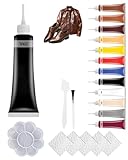 2025 Upgraded Advanced Leather Repair Gel, Leather Repair Kit for Car Seat Vinyl Repair, Professional Vinyl Repair Kit Multifunctional Couch and Jacket Repair Cream Gel for Furniture (Black)