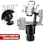 Cup-Holder-Expander-for-Car-with-Phone-MountTHIS-HILL-2-in-1-Car-Cup-Holder-Expander-Adjustable-Base-360Rotation-Cup-Holder-Cell-Phone-Holder-for-Car-Compatible-with-iPhoneSamsung-All-Smartphones