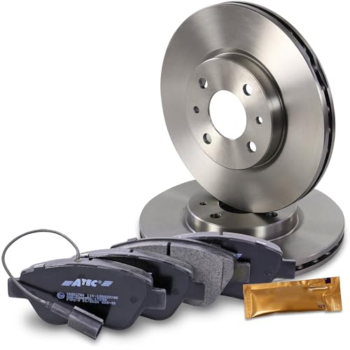 BESTPRICE Set freni asse anteriore incl. dischi freno ventilati Ø mm + pastiglie freno anteriori, compatibile con ALFA ROMEO MITO (955_), FIAT 500 (312_), FIORINO (225_), LINEA, PANDA, QUBO