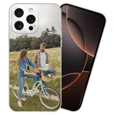 Custom Phone Case - Custom Picture Phone Case for iPhone 16, 15, 14, 13, 12, 11, Plus, Pro, Max, XR, XS, X, XS Max, Create Your Own Personalized Phone Cases for Birthday Xmas Friends Family Valentine Cover