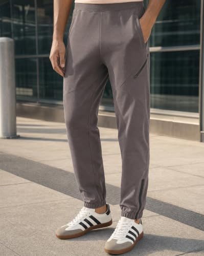 Image of NOBERO Men's Oversized Travel Joggers | Loose Fit | Baggy Relaxed Fit Joggers for Travel
