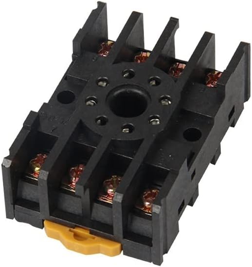 100pcs PF085A Black Relay Base Socket Power Socket/Industrial 8 Pin for MK2PK MK2P JQX-10 2Z
