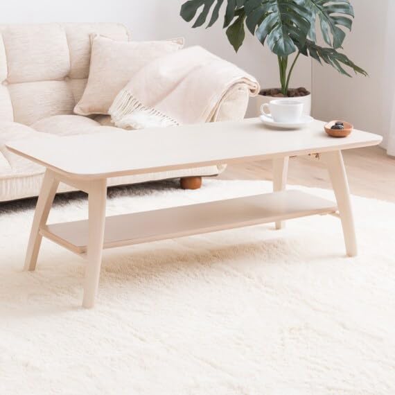 Amazon.co.jp: ニトリ(NITORI) 折りたためる突き板棚付きテーブル RTO