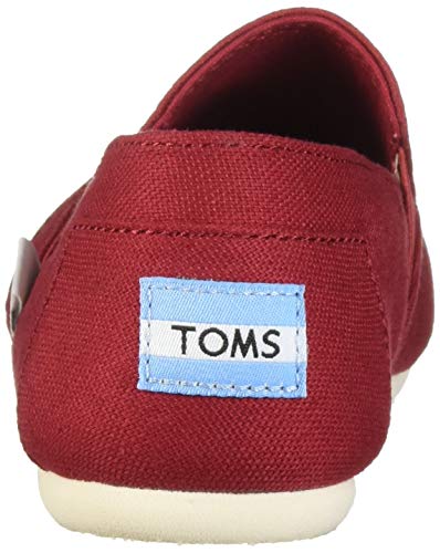 Toms Women's Redondo Loafer Flat Red Oxford 7 B Medium Us #TOP2