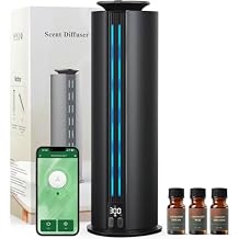 Aromadd 2026 Portable Waterless Diffuser, 1700 Sq Ft Hotel Collection Diffuser, 100ml Scent Air Machine for Home Cold Air Essential Oil Diffuser for Large Room Office, Quiet Black