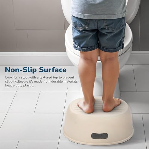 Image of Baybee 3 IN 1 Baby Potty Seat for Kids with Step Stool | Portable Potty Training Seat with Removable Tray & Non Skid Base | Baby Western Toilet Seat | Baby Toilet Chair for Kids 1 to 5 Years (Beige)