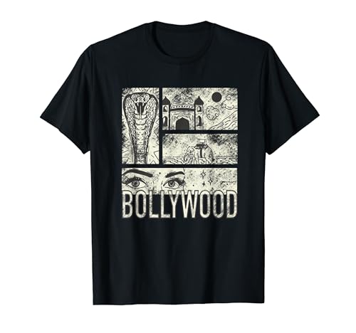 Bollywood Movie Retro Style Hindi Indian Cinema Love Vintage T-Shirt