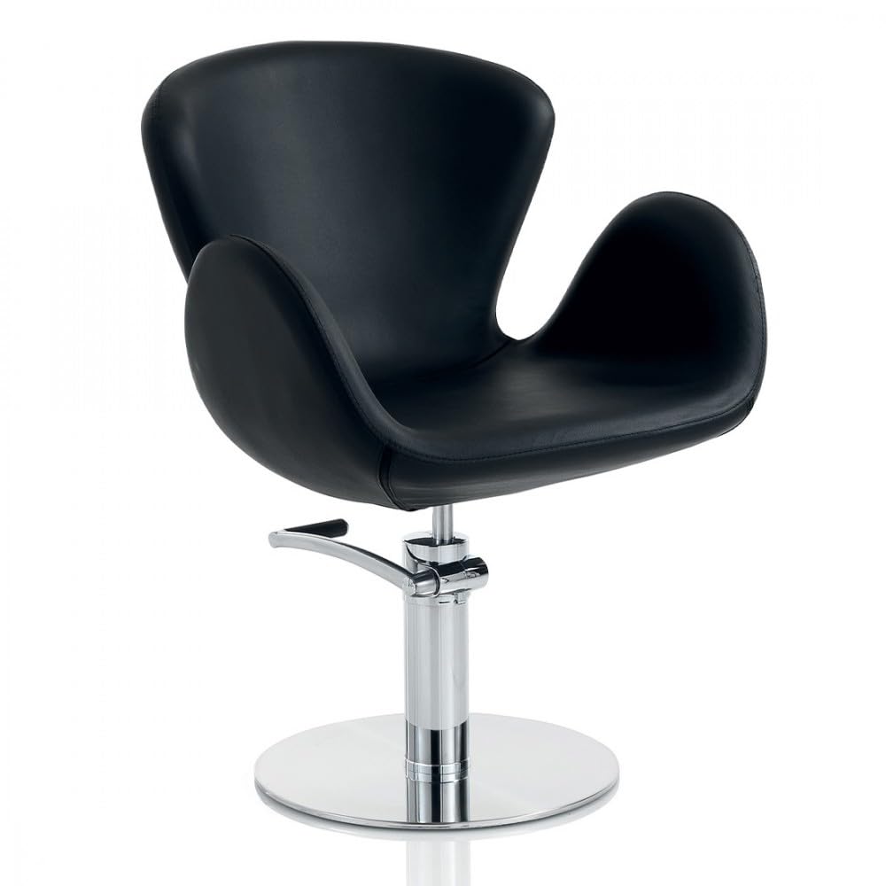 Sedia per Parrucchiere con Base Tonda e Pompa Idraulica Charlotte NEW